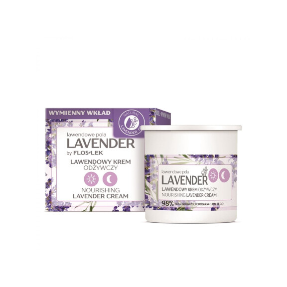 FLOSLEK- LAVENDER lawendowe pola Lawendowy krem nawilżający na dzień i na noc - REFILL 50 ml (E1)