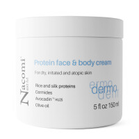 Nacomi Next Level Dermo proteinowy krem do twarzy i ciała dla skóry atopowej suchej i podrażnionej 150ml E1 05/2025