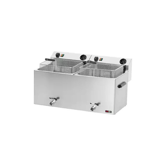 ﻿Frytownica elektryczna gastronomiczna 11 + 11 l trójfazowa FE - 1010 T | REDFOX 00000236