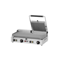 ﻿Grill kontaktowy gastronomiczny podwójny ryflowany PD - 2020 RSP | REDFOX 00007918