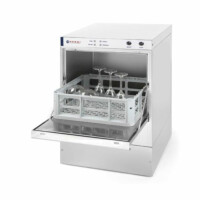 Zmywarka gastronomiczna do szkła 40x40, manualna, z dozownikiem detergentu i pompą spustową