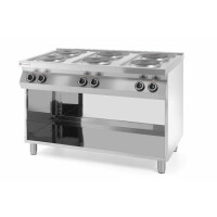 Trzon elektryczny 6-płytowy Kitchen Line na podstawie otwartej