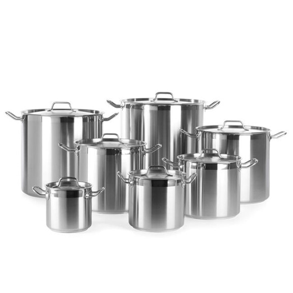 Garnek wysoki z pokrywką Profi Line, poj.50 l, fi.400x(H)400 mm