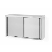 Szafka gastronomiczna wisząca z drzwiami suwanymi - spawana, o wym. 1000x300x(H)600 mm