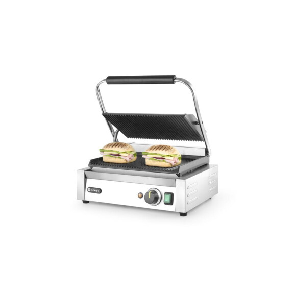 Gastronomiczny grill kontaktowy PANINI - góra i dół ryflowane