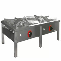 Taboret gazowy 2-palnikowy 1145x600x350 mm - Egaz, TG-217.I
