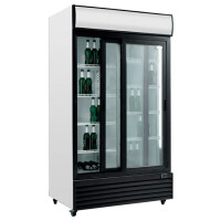 Szafa chłodnicza przeszklona RQ801SL | 800l | drzwi przesuwne (SD801SL)