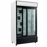 Szafa chłodnicza przeszklona RQ1100SL | 1000l | drzwi przesuwne (SD1001SL)