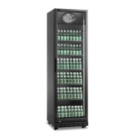 Szafa chłodnicza przeszklona RQ429-BLACK | 394l | czarna (SD429)