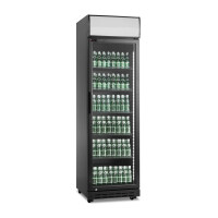 Szafa chłodnicza przeszklona RQ419-BLACK| 388l | czarna (SD420BE)