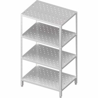 Regał magazynowy,półki perforowane 900x500x1800 skręcany