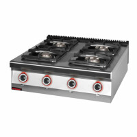 Trzon gastronomiczny gazowy 4 palnikowy 1x4,5kW+ 1x7,5kW + 2x9,0 kW