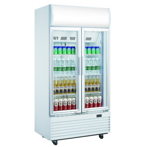 Szafa chłodnicza przeszklona 2-komorowa poj. 800 l - PX-LG 800 SILVER