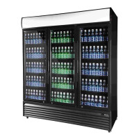 Szafa chłodnicza przeszklona RQ1500H-BLACK| 1600l
