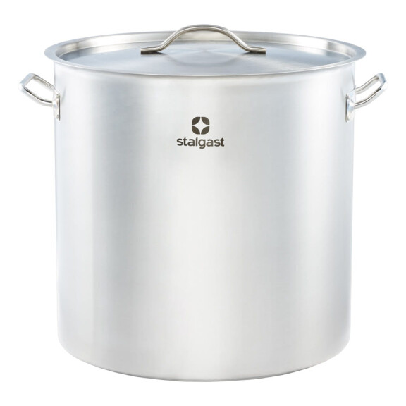 Gastronomiczny garnek wysoki z pokrywką, stalowy, Ø 450 mm, V 71.6 l