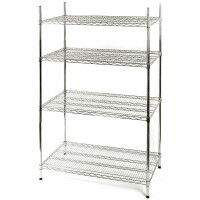 Regał magazynowy chromowany 4-półkowy 610x455x1800mm