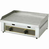 Płyta grillowa gastronomiczna gładka, gazowa, P 6.4 kW
