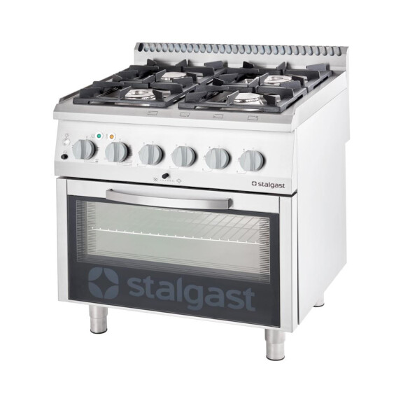Trzon gastronomiczny gazowy, 4-Palnikowy, P 20.5+7 kW, U G20