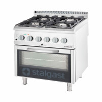 Trzon gastronomiczny gazowy, 4-Palnikowy, P 22.5+7 kW, U G20