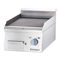Przemysłowa płyta grillowa elektryczna, ryflowana, 4 kW