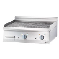 Płyta grillowa gastronomiczna elektryczna, ryflowana, 8.1 kW