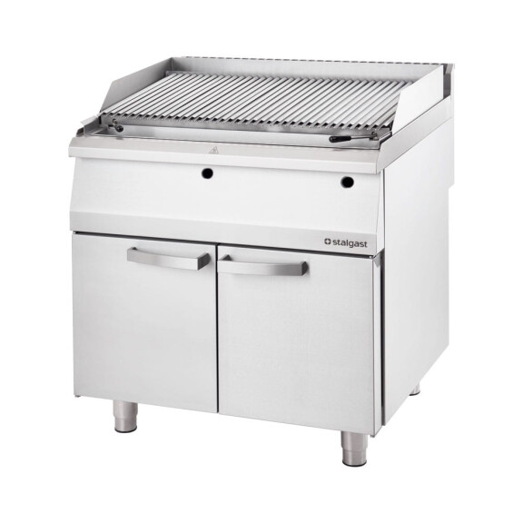 Grill gastronomiczny lawowy gazowy, ruszt V, 13 kW, G20