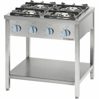 Trzon gastronomiczny czteropalnikowy, gazowy, 700 mm, 22.5 kW, G30
