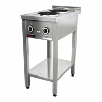 Trzon gastronomiczny elektryczny na podstawie otwartej 2-płytowy 2x2,6kW