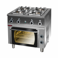 Trzon gastronomiczny gazowy z piek. elektrycznym 1x2,5kW + 3x3,5kW + 3,5 kW (piek.)
