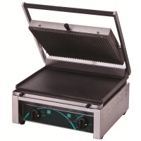 Grill gastronomiczny | elektryczny kontaktowy panini RN101-B | dolna płyta gładka