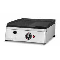 Gastronomiczna płyta grillowa gazowa | ryflowano/gładka | 6,4kW | RQG30953