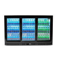 Barowa szafa chłodnicza | chłodziarka podblatowa RQ-330SC | 325l | drzwi przesuwne