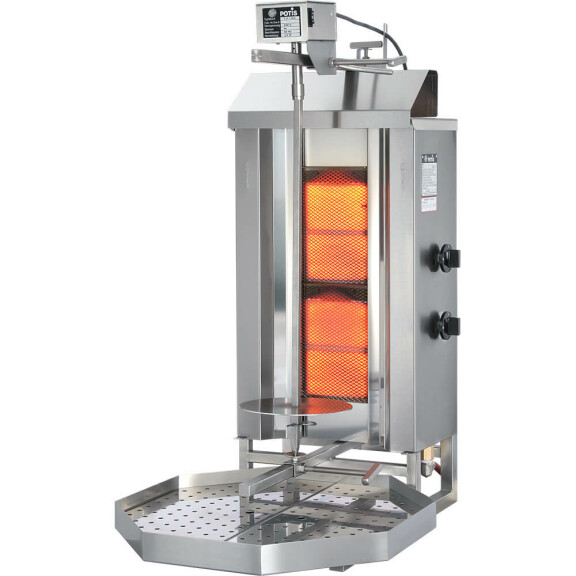 Gastronomiczny kebab gazowy, GD 2, P 7 kW, G 20
