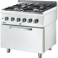 Trzon gastronomiczny gazowy ECO , 4-Palnikowy, P 17+6.5 kW, U G20