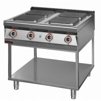 Trzon gastronomiczny elektryczny 4 płytowy 900 mm 4x4,0 kW na podstawie szkieletowej