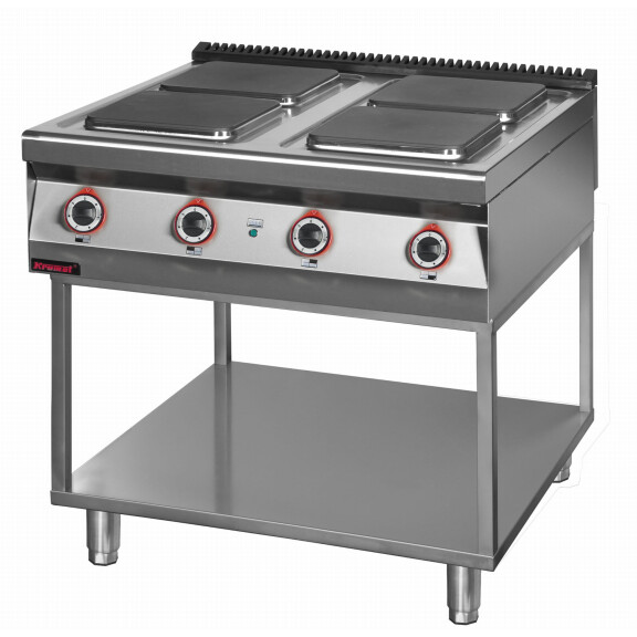 Trzon gastronomiczny elektryczny 4 płytowy 900 mm 4x4,0 kW na podstawie szkieletowej