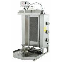 Opiekacz gyros gastronomiczny | opiekacz gazowy do kebaba | 3 palniki | wsad do 40kg | RQ32463