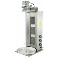 Opiekacz gyros gastronomiczny | opiekacz gazowy do kebaba | 3 palniki | wsad do 40kg | RQ43033 | Linia Budget