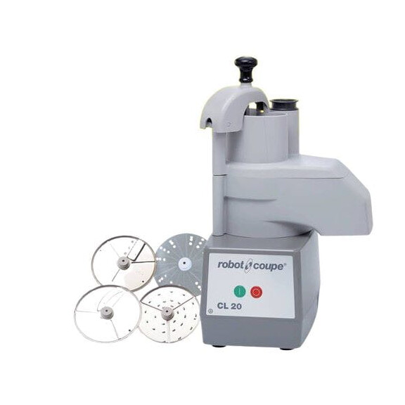 Szatkownica profesjonalna do warzyw, Robot Coupe CL20 z 4 tarczami tnącymi, P 0.4 kW, U 230 V