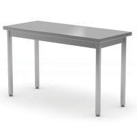 Stół roboczy centralny - skręcany, bez rantu, bez półki; o wym. 800x600x850 mm (Kitchen line)