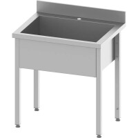 Gastronomiczny basen jednokomorowy 600×600×850 mm h=300 mm skręcany 951336060